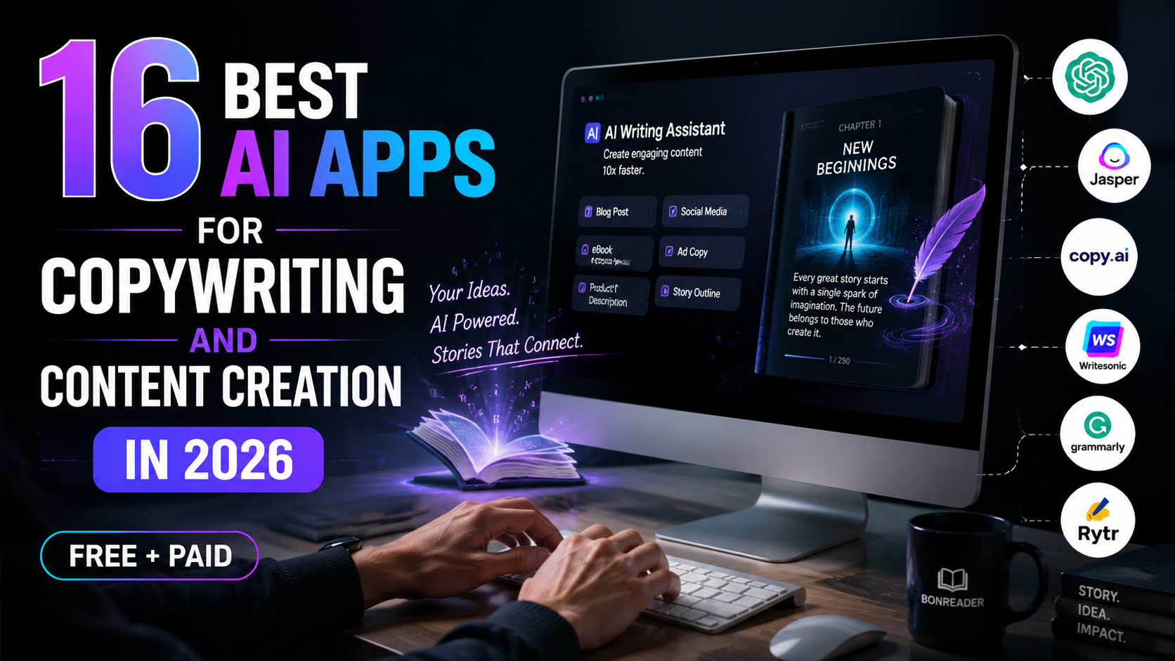 16 Best AI Apps for Copywriting and Content Creation in 2026 (Free + Paid)