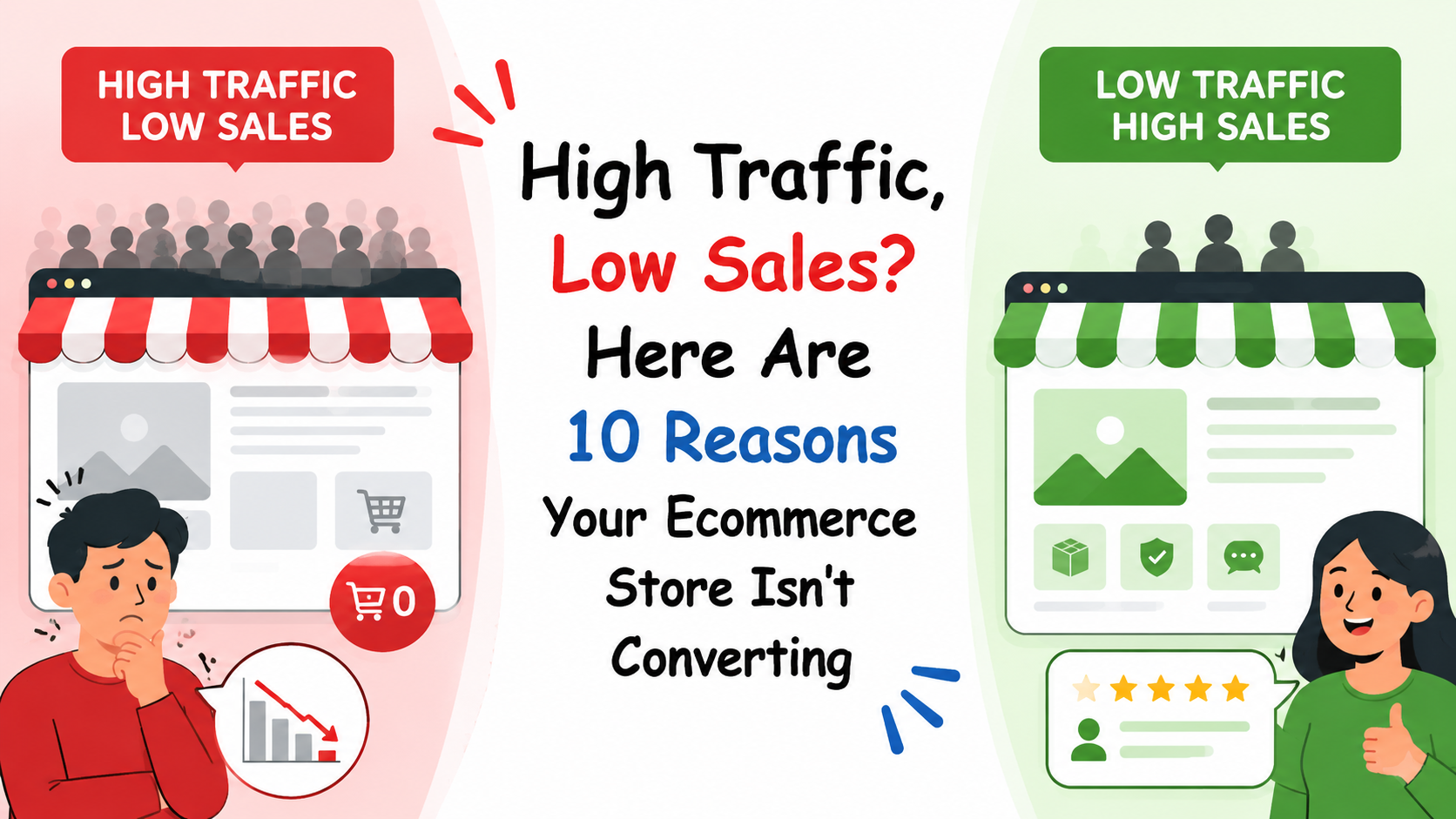 High Traffic, Low Sales? Here Are 10 Reasons Your Ecommerce Store Isn’t Converting