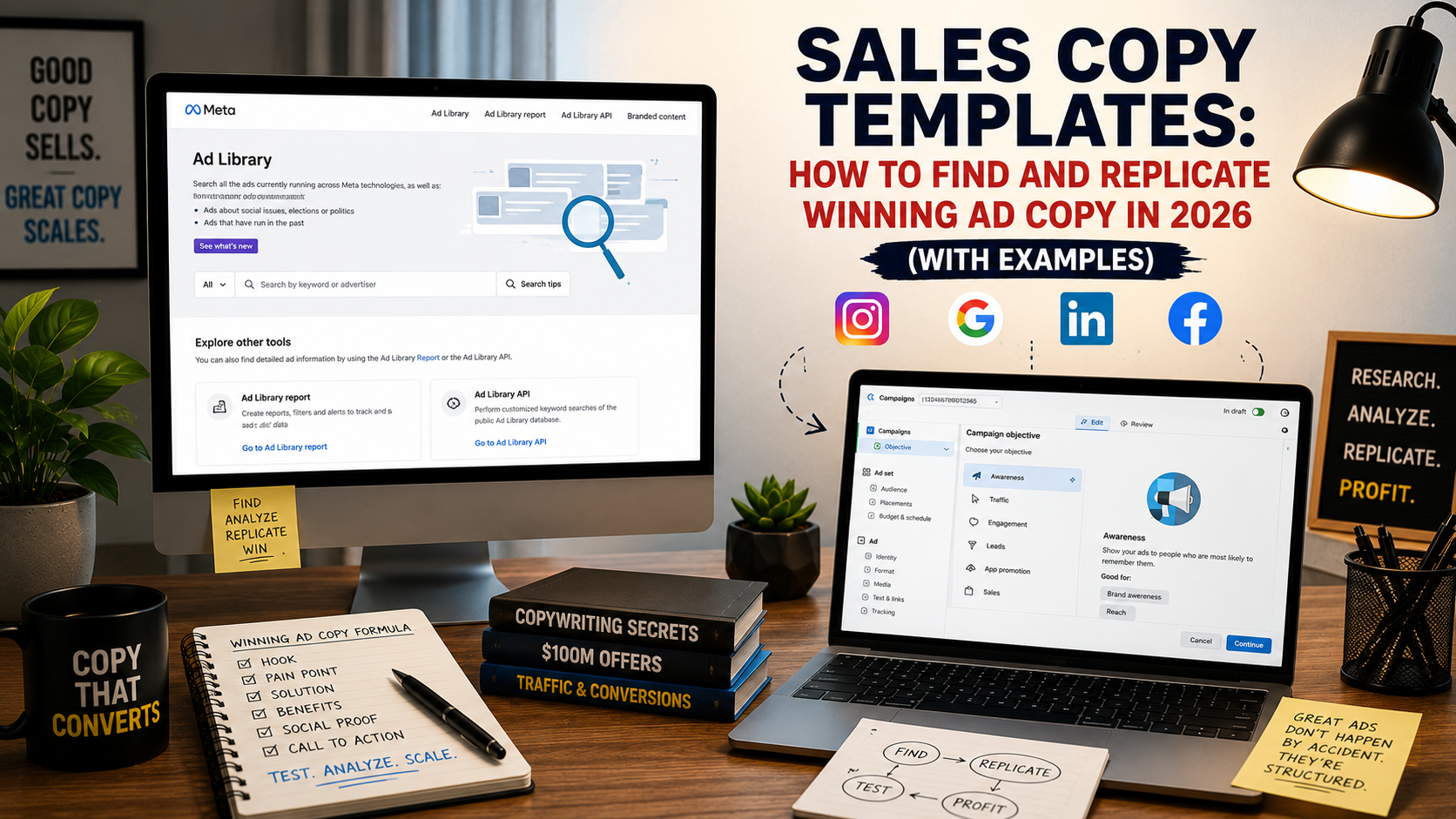 Sales Copy Templates: How to Find and Replicate Winning Ad Copy in 2026 (With Examples)