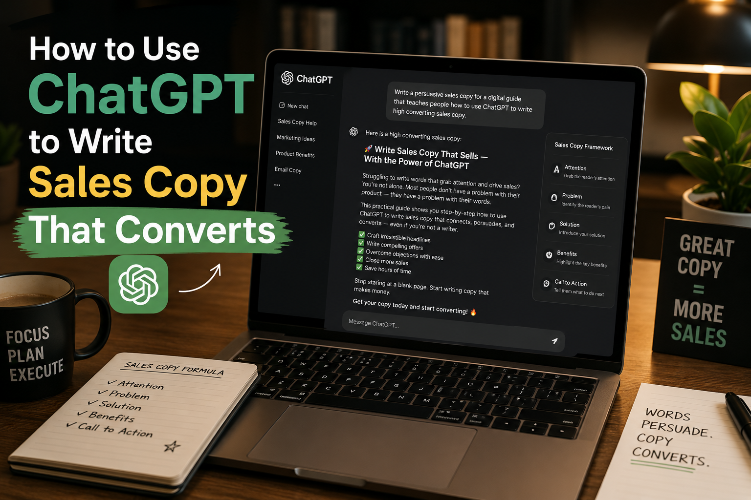 How to Use ChatGPT to Write Sales Copy That Converts