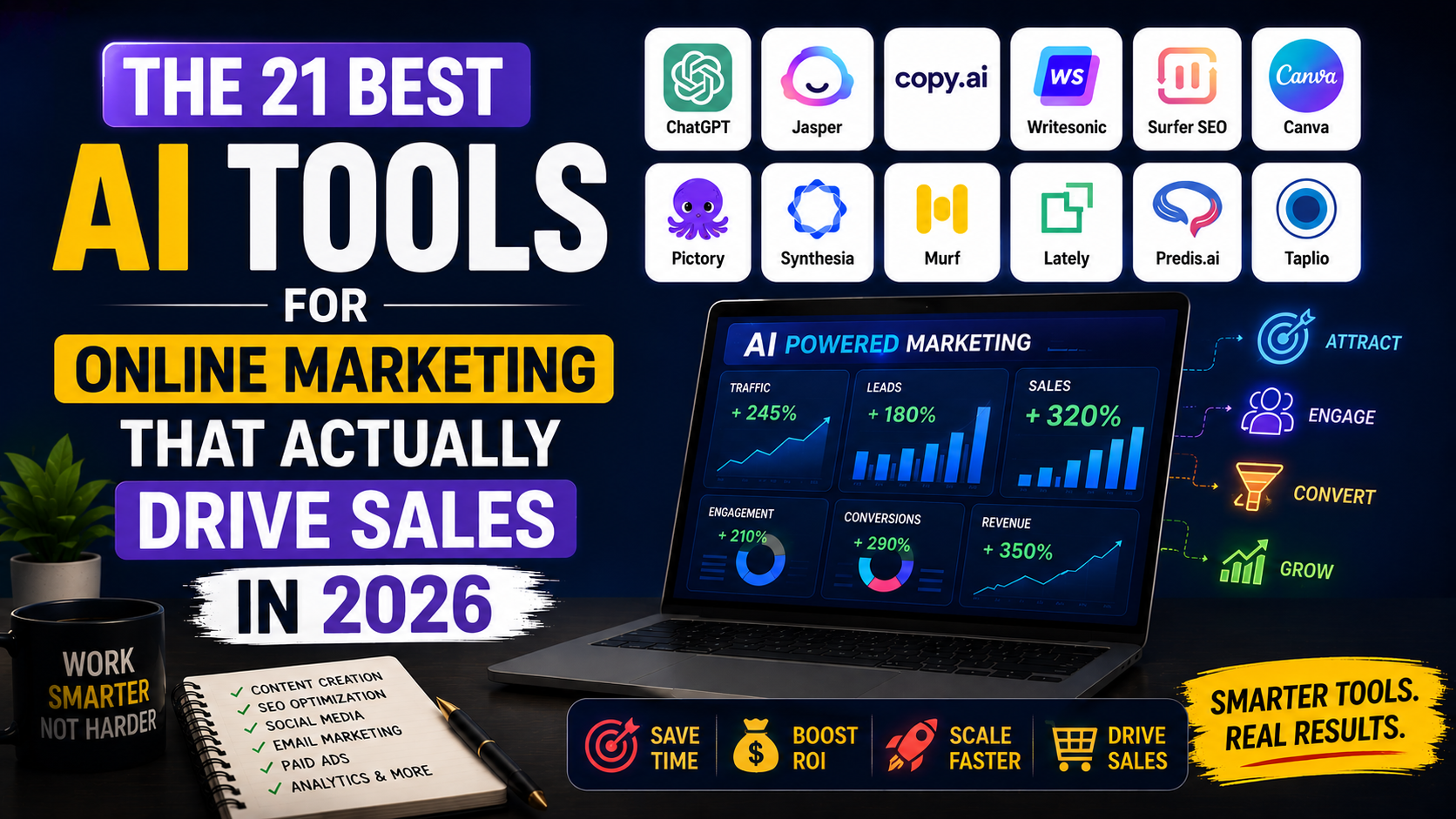 The 21 Best AI Tools for Online Marketing That Actually Drive Sales in 2026