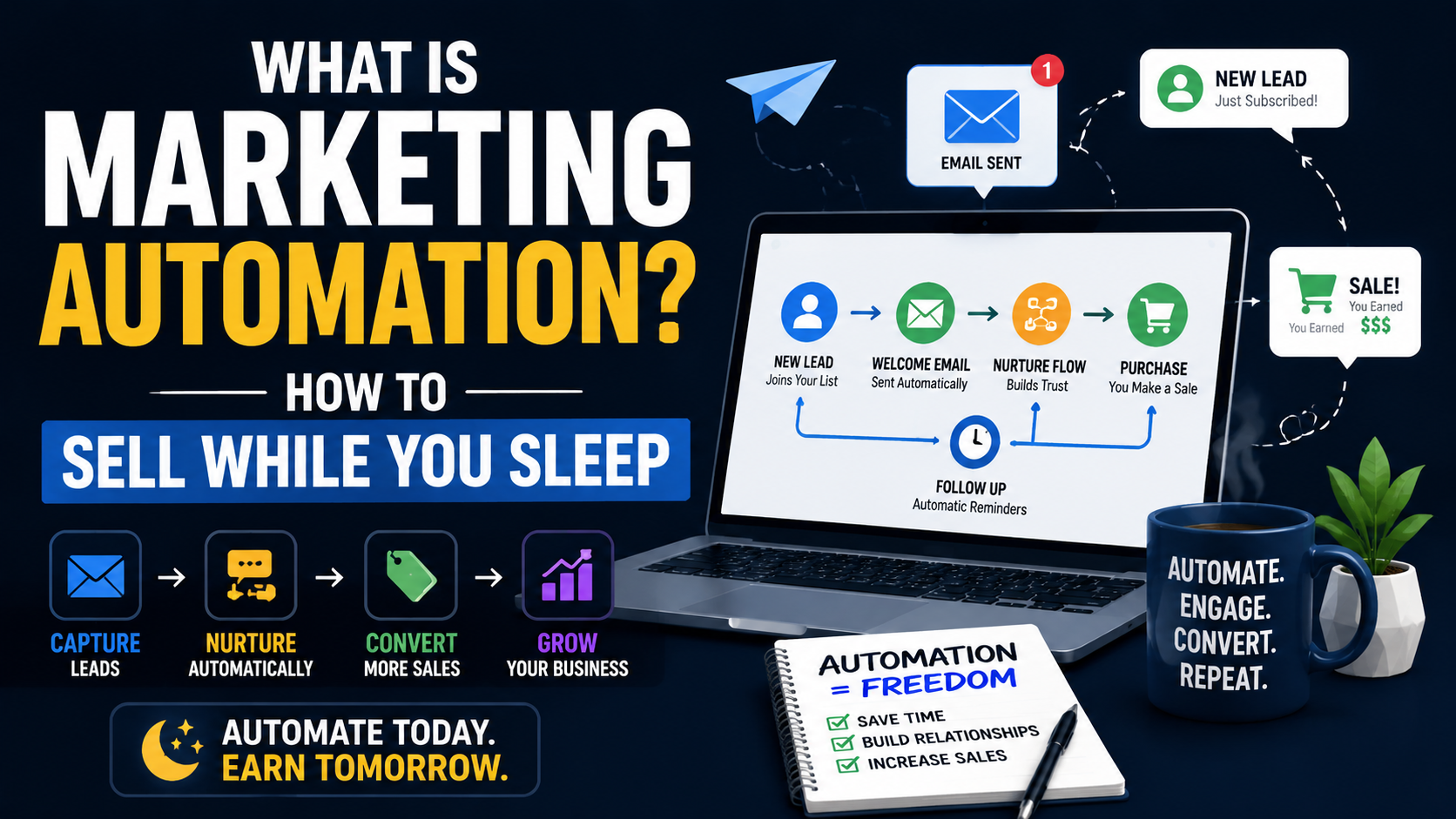 What Is Marketing Automation? How to Sell While You Sleep